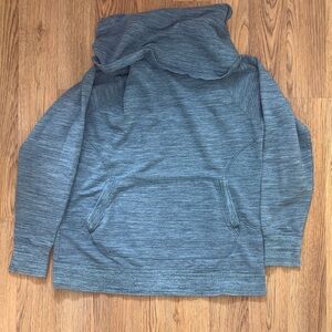 L.L. Bean Slate Blue Pullover cowl neck sweatshirt. Womens XL